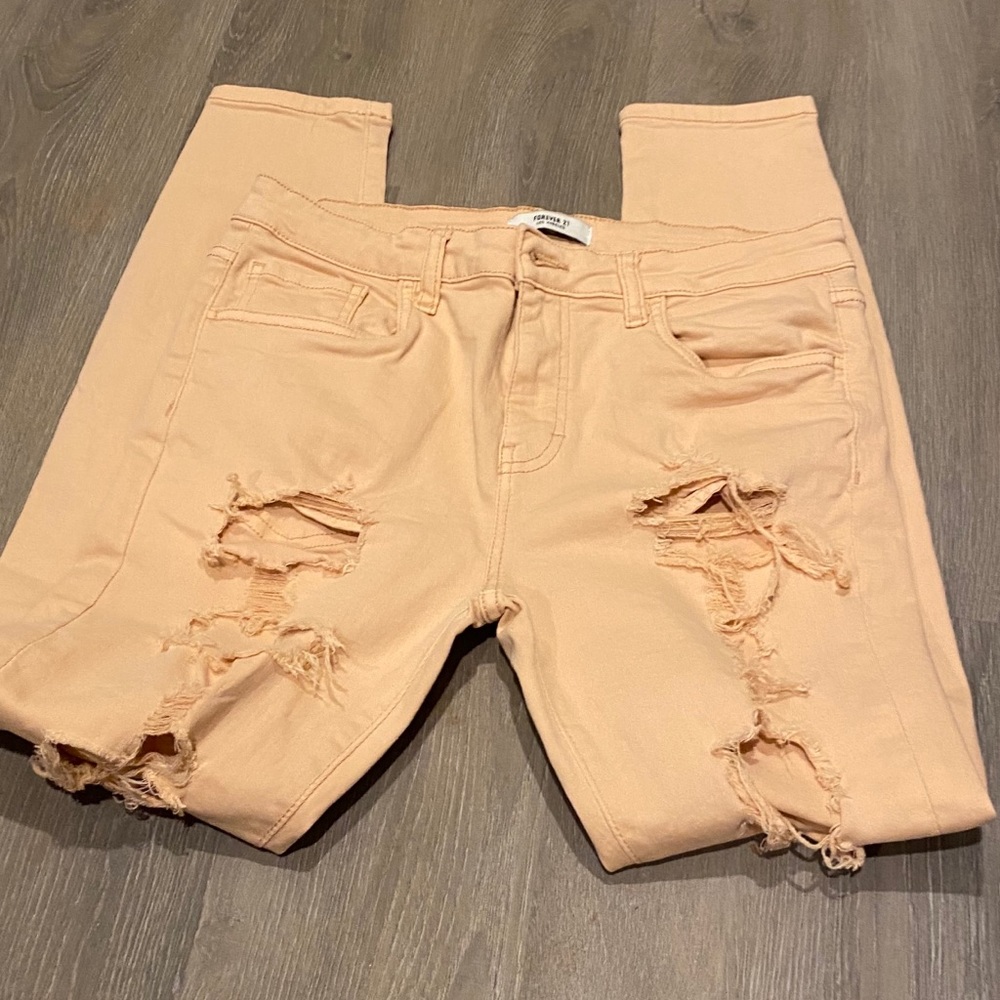 Forever 21 ripped jeans